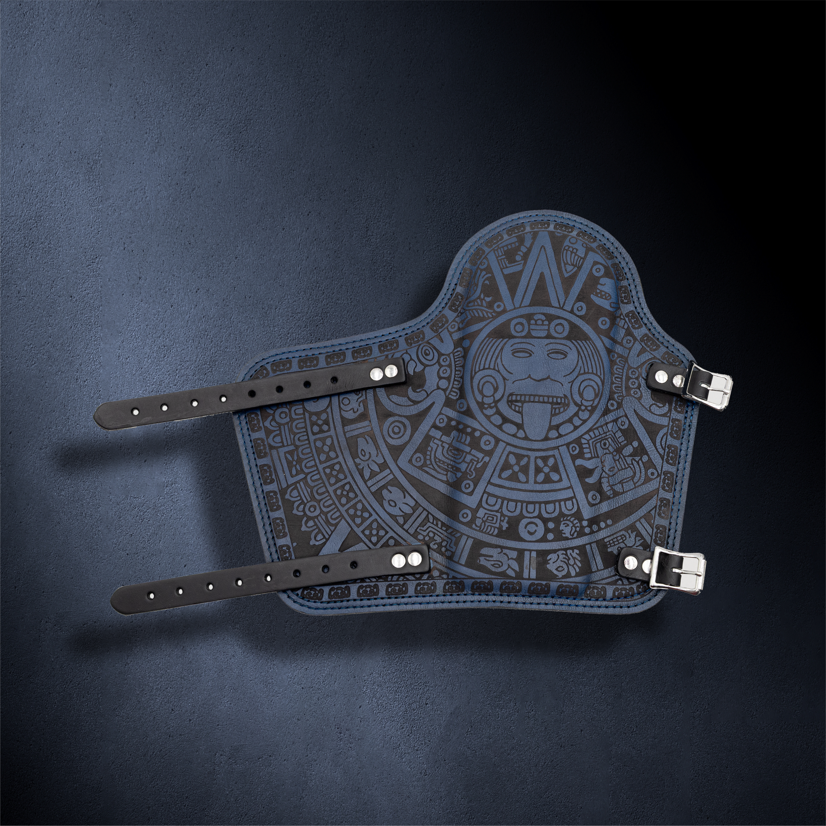 Outlaw Leather - Armpad - Blue Aztec